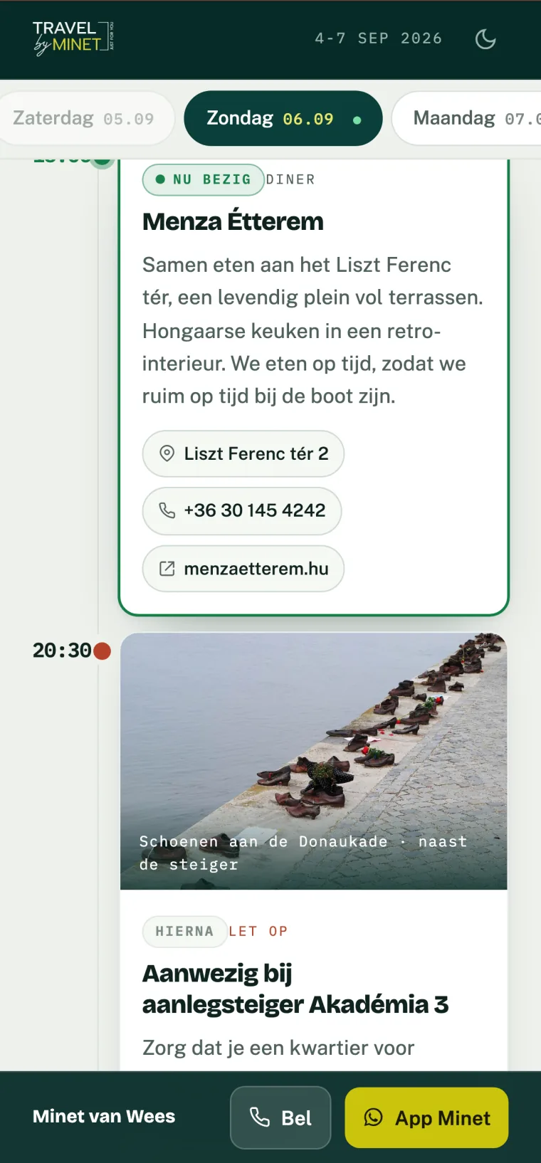 Boedapest op een telefoon