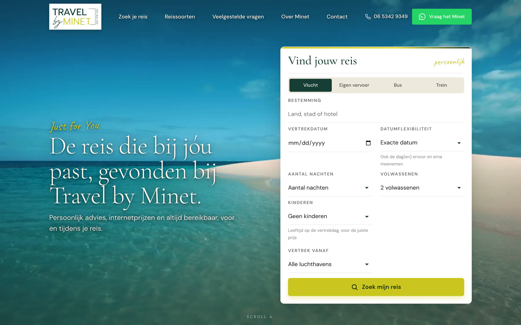 Travel by Minet, boekbaar reisplatform