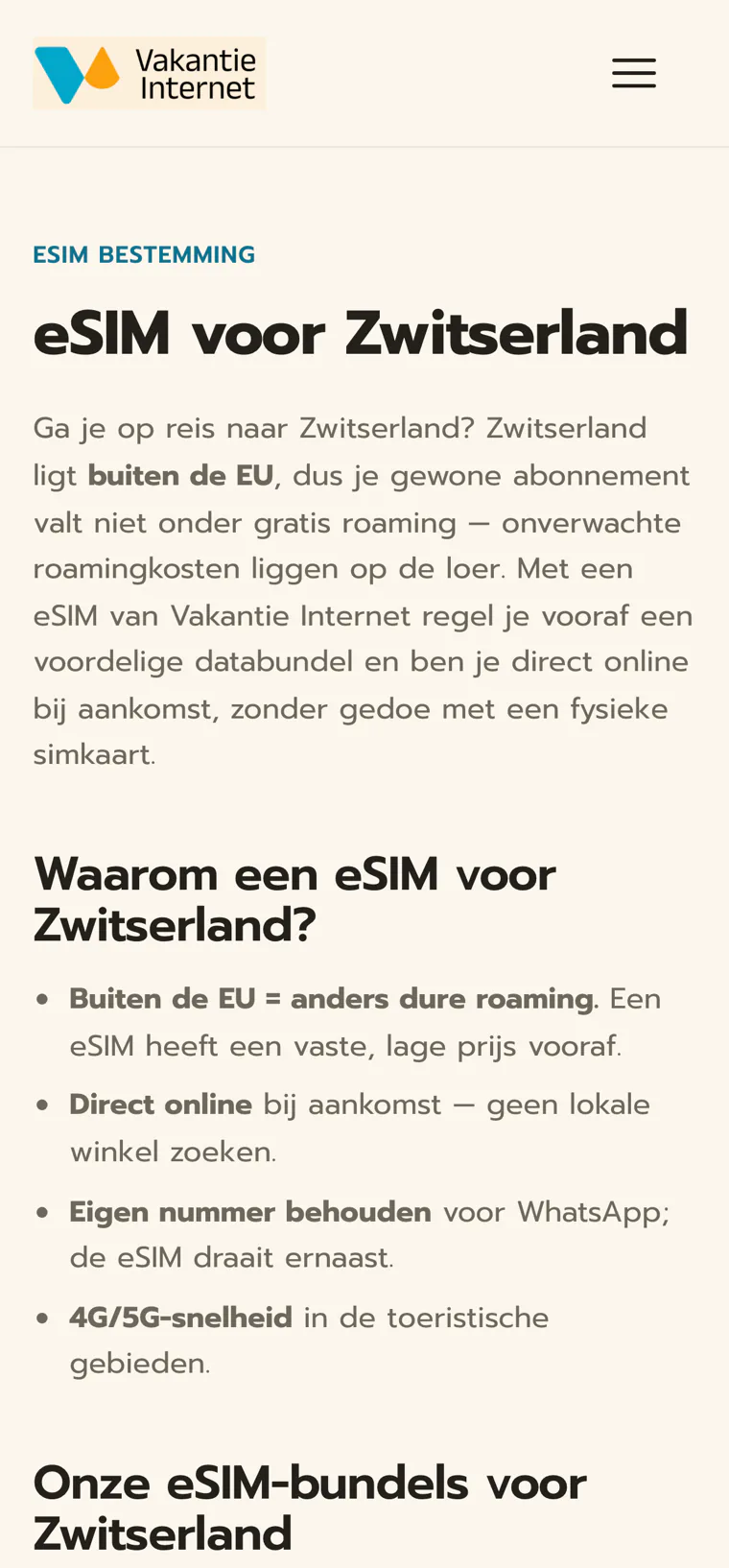 Op de telefoon, want daar wordt een eSIM meestal gekocht: onderweg, vlak voor vertrek.